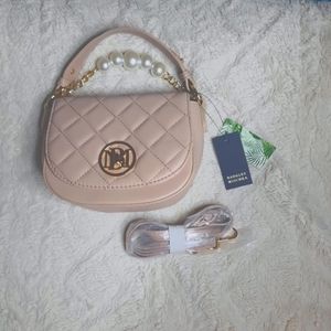 Badgley Mischka Quilted Chloe Pearl Bag